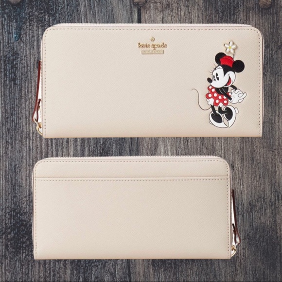 🆕♠️ Kate Spade Minnie Mouse Lacey Wallet ♠️ NWT - Picture 3 of 12